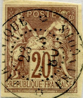 !!! N°33 OBLITÉRÉ CACHET À DATE PETIT CANAL – GUADELOUPE - Sage