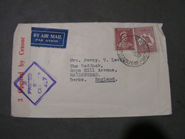 Australien , Censor 1942 Cv. To GB  SHIP MAILROOM - Brieven En Documenten