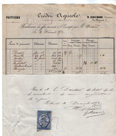 VP18.824 - 1872 - Reçu & Bordereau - Crédit Agricole M. BRECHARD Directeur à POITIERS - Bank En Verzekering