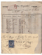 VP18.827 - 1872 - Reçu & Bordereau - Crédit Agricole M. BRECHARD Directeur à POITIERS - Banco & Caja De Ahorros