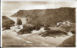 THE LIZARD, Kynance Cove And Steeple Rock (Publisher - Valentine's) Date - Aug 1946 Used - Land's End