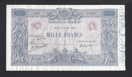BILLET FRANCE 1889-1926 1000 F BLEU Et ROSE Aout 1923 - 1 000 F 1889-1926 ''Bleu Et Rose''