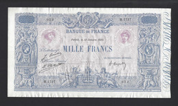 BILLET FRANCE 1889-1926 1000 F BLEU Et ROSE Octobre 1923 - 1 000 F 1889-1926 ''Bleu Et Rose''