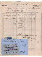 VP18.828 - 1876 - 2 Bordereaux - Crédit Agricole M. BRECHARD Directeur à POITIERS - Banco & Caja De Ahorros