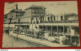 MILITARIA  -   CALAIS  -   Le Torpilleur Durandal  Dans La Gare Maritime  -  1921  - - Calais