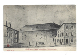 54 LUNEVILLE Place De La Comédie Et Le Théâtre En 1860 - Luneville