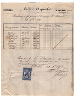 VP18.834 - 1872 - Reçu & Bordereau - Crédit Agricole M.BRECHARD Directeur à POITIERS - Bank & Versicherung