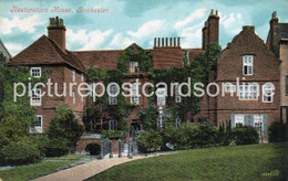 RESTORATION HOUSE ROCHESTER OLD COLOUR POSTCARD KENT - Rochester