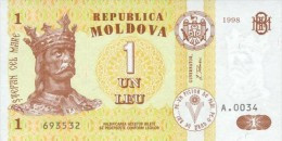 Moldova 1 Leu  1998  Pick 8 UNC - Moldova