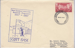 Ross Dependency 1967 Scott Base 10th Ann. Of Official Opening Cover Ca 20 Jan 1967 (GPA118) - Storia Postale