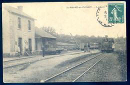 Cpa Du  58  St Amand En Puisaye     La Gare    JA22-33 - Saint-Amand-en-Puisaye