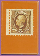 Timbre Célèbres SUEDE - 5 öre Brun Oscar - 1891 - SVERIGE - BERÖMDA FRIMÄRKEN - 5 öre Oscar Brun - Stamps (pictures)