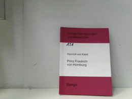 Prinz Friedrich Von Homburg - School Books
