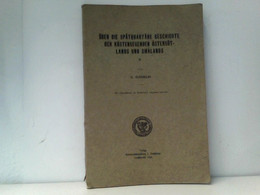 Über Die Spätquartäre Geschichte Der Küstenlegenden Östergötlands Und Smalands II. - Otros & Sin Clasificación