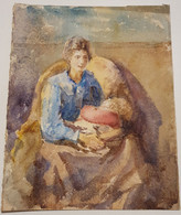 MAURICE FALLIES (1883-1965). AQUARELLE Format 19,5 X 15 Cm Env. /FREE SHIPPING R - Other & Unclassified