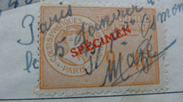 SPECIMEN Timbre Fiscal Cours PIGIER - 1944 - Steuermarken