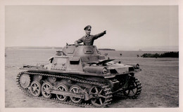 Panzer Mit Offizier. - Guerra 1939-45
