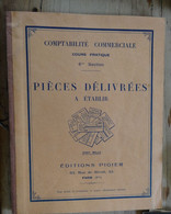 Livre Avec SPECIMEN Timbre Fiscal Cours PIGIER - 1944 - Fiscale Zegels