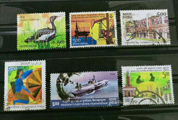 India  - 2006 - 6 Different Commemorative Stamps -  Used. - Usati