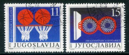 YUGOSLAVIA 1991 Basketball Centenary Used.  Michel 2484-85 - Usados