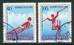 YUGOSLAVIA 1992 Winter Olympic Games  Used..  Michel 2523-24 - Used Stamps