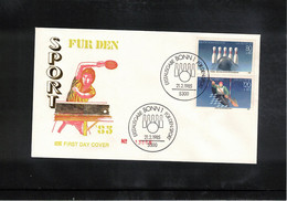 Germany / Deutschland 1985 Sports - Bowling FDC - Petanque