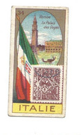 Chromo Italie Italia Italy Venise Flag Stamp  En L'état Voir Les 2 Scans Rare 60 X 30 Mm Pub: Chocolat Victoria 2 Scans - Victoria