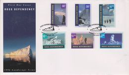 Ross Dependency 1996 Gletscherlandschaften 6v FDC (GPA122) - FDC