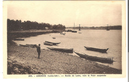 Ancenis - Bords De Öoire, Vers Le Pont Suspendu Von 1924 (5564) - Ancenis