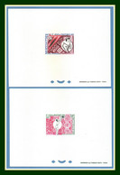 Wallis Et Futuna Epreuve De Luxe N° PA 29 30 ** MNH Jeux Du Pacifique Sud 1966 Proof - Imperforates, Proofs & Errors