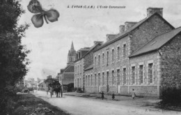 EVRAN - L'Ecole Communale - Attelage - Enfants - Evran