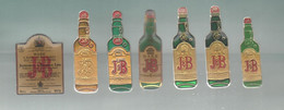 PINS PIN'S SCOTCH WHISKY  930 WHISKEY J AND B  JB BOUTEILLE LOT 7 PINS TOUS DIFFERENTS - Boissons