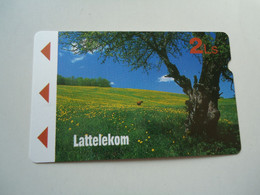 LATVIA USED CARDS MAGNETIC LANDSCAPES  2 SCAN - Lettonia