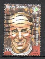 MALTE. Timbre De 2006 Oblitéré. Bobby Charlton. - Used Stamps