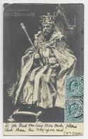 ENGLAND HALF PENNY CARD MAXIMUM MAX KING EDWARD VII 1902 - Maximumkaarten