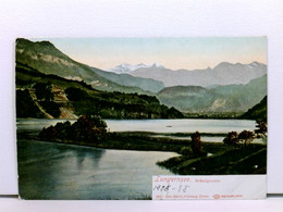 Seltene AK Lungernsee, Brünigroute; Coloriert, 1904 - Lungern