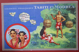 Tahiti Et Marquises Iles Lot 2  Cartes Lion Noir - Polynésie Française