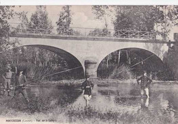 45 - Montcresson - Loiret - Pont Sur Le Loing - Pêcheurs - Circulé En 1915 - Animée - TBE - Sonstige Gemeinden