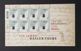 Switzerland 2020 Suisse Swiss Stamp Day 175 Years Of Basel Dove Sheet MNH - Ongebruikt