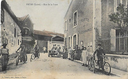 42 Loire - FEURS - Rue De La Poste - Postes Télégraphes - Cycles Et Automobiles St Saint Jean - - Feurs