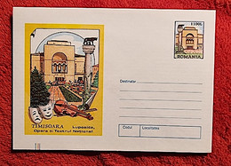 ROUMANIE , Violon, Opera Et Opera National à TIMISOARA . Entier Postal 1999 - Music