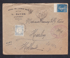 LETTRE A EN TETE - HOTEL DE L AIGLE NOIR - L. GUYON - JUSSEY - Commemorative Postmarks