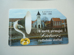 LITHUANIA  USED CARDS BUILDING  MUSICS - Musique