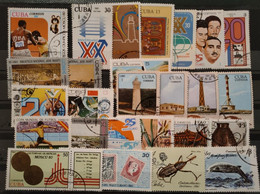 CUBA - 1979/1983 Lot De 54 Valeurs Oblitérées (voir Scan) - Colecciones & Series