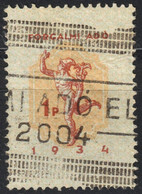 1934 Hungary - Value Added Tax VAT FISCAL BILL Tax - Revenue Stamp - 1 P - Used - Hermes / Greek Mythology - Fiscales