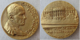 Médaille Jean Paul II ,1er Visite à La Maison Blanche Washington 1979 , Par Calico - Monarchia/ Nobiltà