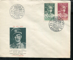 TURKEY 1957 ANKARA OLD FDC AFGANISTAN KIRALI KING OF AFGHANISTAN - Other & Unclassified