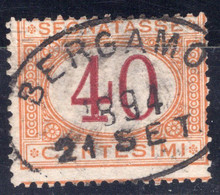Regno D'Italia (1870) Segnatasse 30 Cent. Sass. 7 Ø - Taxe