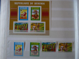 BURUNDI : 1991 : N° 978 à 981 **+ Bloc 128**  Cat.: 45€ - Unused Stamps