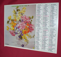 Almanach Du Facteur 1982 PTT Oberthur  (81) Photos Bouquets De Fleurs Pictor Aarons / Tony Stone - Grand Format : 1981-90